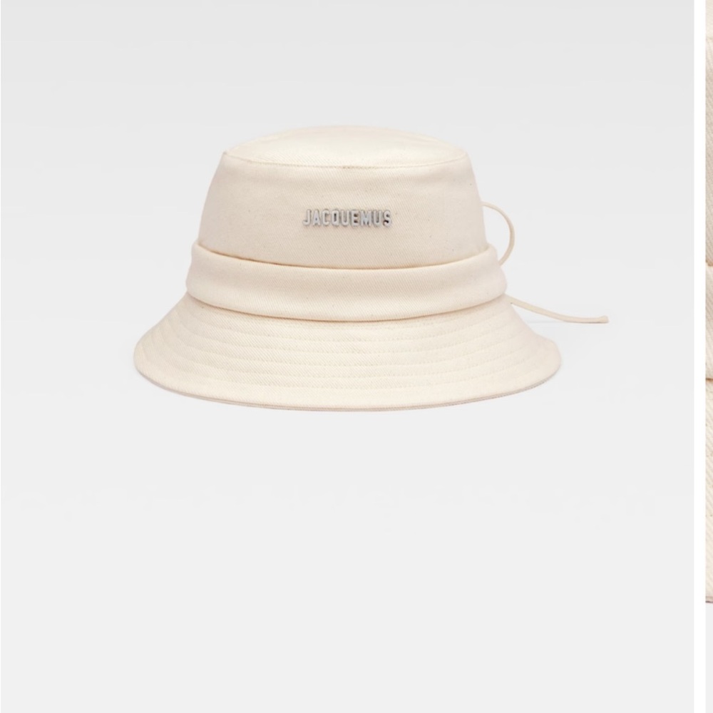 Jacquemus Cream Bucket Hat